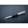 Ручка роллер PARKER SONNET PREMIUM T537 METAL BLACK GT F 2119786